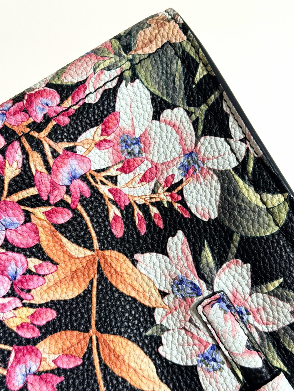 Salvatore Ferragamo Floral Print Leather Small Tote Bag - Picture 14 of 16